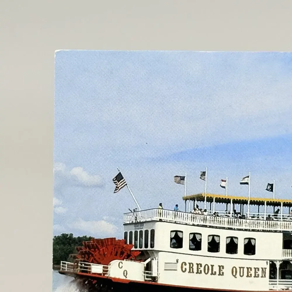 The Creole Queen at New Orleans Louisiana Vintage Blank Unused Postcard